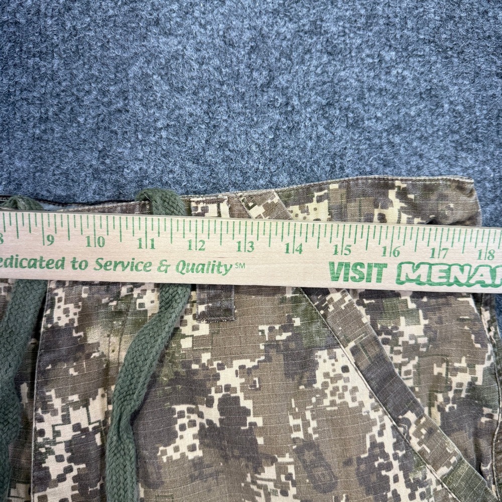 Empire Digital Camo Cargo Pants Mens Large Green Ripstop Tactical Drawstring Y2K - Picture 12 of 16
